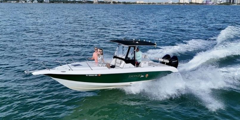 Donzi 30ZF charter boat on the water